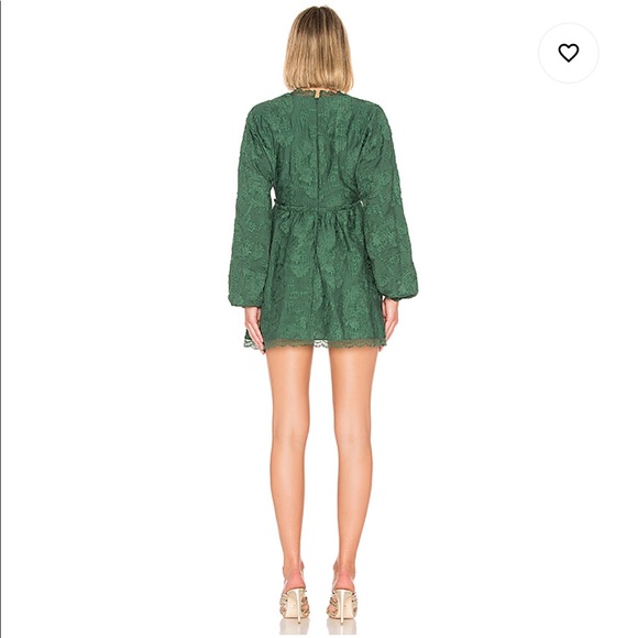 House of Harlow Edwin Dress in Emerald Green - Picture 3 of 5